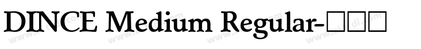 DINCE Medium Regular字体转换